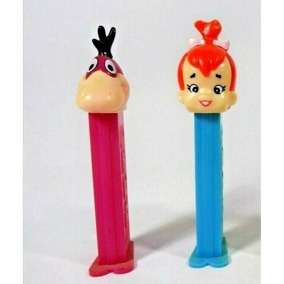 Flintstones Gang Pez Dispensers Fred Pebbles Barney Rubble Dino 4-Pk VTG 90's - Picture 2 of 3